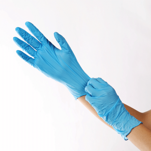 guanti in nitrile a uso medico